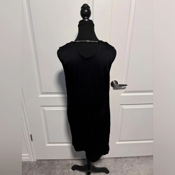 NWT | T by Alexander Wang | Black Scoop Neck Mini Dress | Size M - Picture 5 of 7